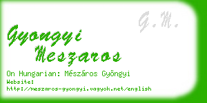 gyongyi meszaros business card